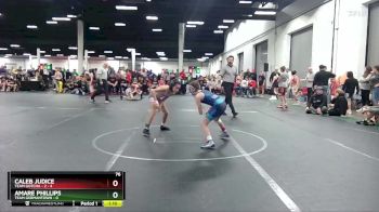 76 lbs Round 3 (8 Team) - Caleb Judice, Team Gotcha - 2 vs Amare Phillips, Team Germantown