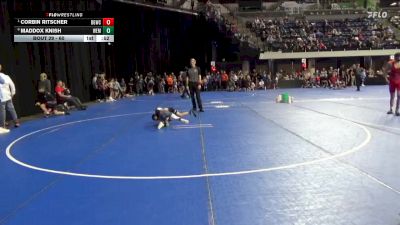60 lbs Quarterfinal - Corbin Ritscher, Big Game Wrestling Club vs Maddox Knish, WEM/JWP