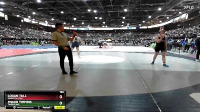 190 lbs Champ. Round 1 - Fisher Timmins, Timberlake vs Logan Tull, Wasatch Utah