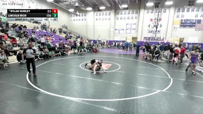 165 lbs Quarterfinal - Rylan Hurley, St. Vincent St. Mary vs Lincoln Rich, Station Camp