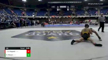 126 lbs Cons. Round 4 - Avery Hogsed, Metea Valley vs Rory Moran, Lincoln-way East