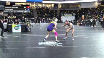 110 lbs Cons. Round 3 - Abby Duke, Elmira College vs Samantha Miller, McKendree University