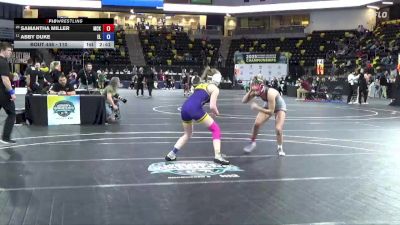 110 lbs Cons. Round 3 - Abby Duke, Elmira College vs Samantha Miller, McKendree University