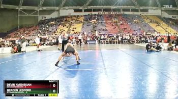 133 lbs Semis (4 Team) - Braden Ledford, Ottawa University vs Devin Avedissian, Doane University