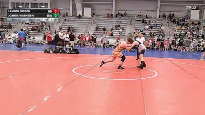 160 lbs Rr Rnd 2 - Landon Gibson, Indiana Ares - HSB vs Joshua Wasnieski, Broad Axe Green - HSB