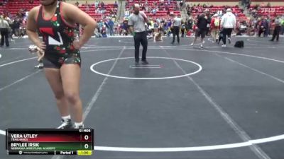 80 lbs Quarterfinal - BryLee Irsik, Nebraska Wrestling Academy vs Vera Utley, Trailhands