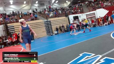 120 lbs Champ. Round 2 - Benjamin Flick, Highland Wrestling Club vs Noah Stingley, Rossville High School