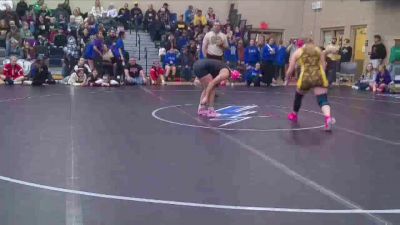 140 lbs Champ. Round 2 - Rowen Ortega-Hand, Thunder Basin High School vs Jenica Steely, Lingle-Ft. Laramie/Southeast