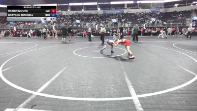 72 lbs Semifinal - Haiden Moore, East Kansas Eagles vs Grayson Mitchell, Wichita Wrestling Club
