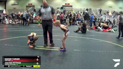 52 lbs Semis & 1st Wrestleback (8 Team) - Xavior Turner, Ares Red vs Colton Pittman, Indiana Outlaws