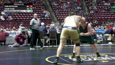 285 lbs Quarterfinal - Luke Sottolano, Williamson vs Caleb Tyler, Fairfield