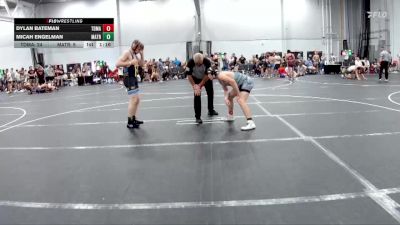 138 lbs Round 3 (6 Team) - Dylan Bateman, TDWC Maniacs vs Micah Engelman, Mat Assassins Red