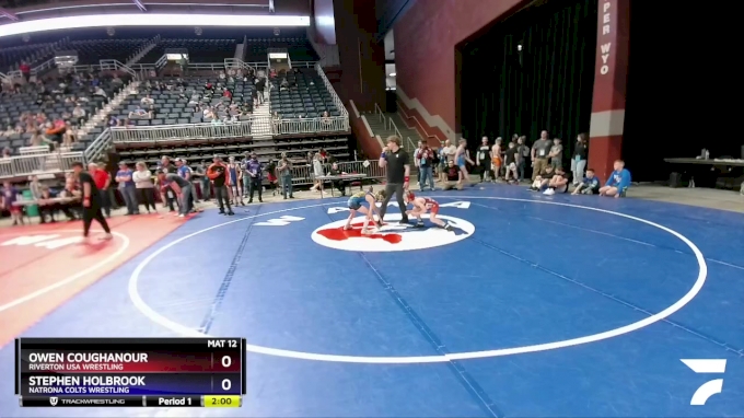 67 lbs Cons. Round 3 - Owen Coughanour, Riverton USA Wrestling vs ...