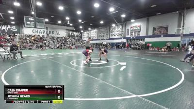 106 lbs Semifinal - Cash Draper, Great Oak vs Joshua Heard, Chaparral