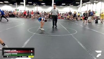 60 lbs Round 6 (8 Team) - Tanner Lotier, U2 Upstate Uprising White vs Connor Hannis, Mat Rats