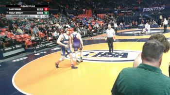 1A 190 lbs Champ. Round 1 - Sam Shaw, Williamsville vs Noah Stout, Morrison