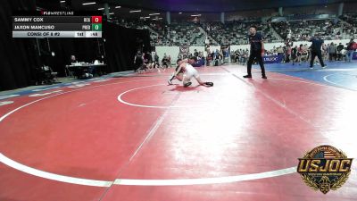 98 lbs Consi Of 8 #2 - Sammy Cox, Blaine County Grapplers vs Jaxon Mancuso, Predator Wrestling