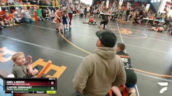 70 lbs Quarterfinal - Abel Larson, Worland Wrestling Club vs Carter Gernhart, Powell Wrestling Club