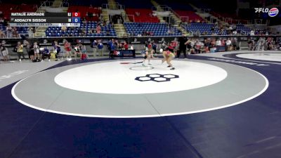 100 lbs Cons. Sub-rd Of 32 - Natalie Andrade, NJ vs Addalyn Sisson, IN
