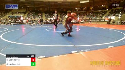 70 lbs Quarterfinal - Nicolas Estrada, Toppenish vs John (JJ) Martinez, Black Fox Academy