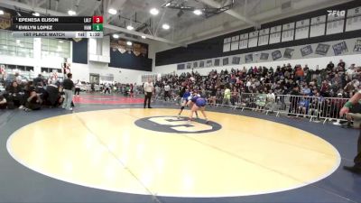 120 lbs 1st Place Match - Epenesa Elison, Los Altos vs Evelyn Lopez, Hamilton