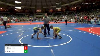 3rd Place - Hestyn Shook, Anadarko vs Brody Brown, Berryhill Wrestling