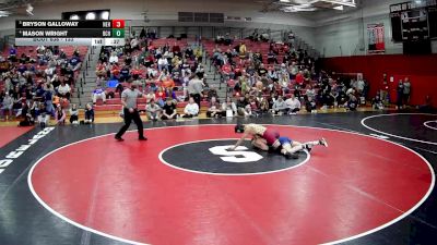133 lbs 3rd Place Match - Bryson Galloway, North East Hs vs Mason Wright, Bethlehem Center Hs