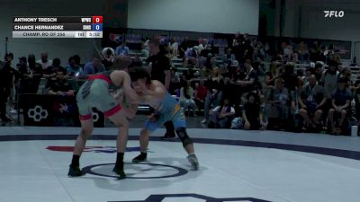 70 kg Champ. Rd Of 256 - Anthony Tresch, West Point Wrestling Club vs Chance Hernandez, South Bakersfield High School Wrestling