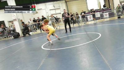 95 lbs Consi Of 16 #1 - Colton Louderback, PA vs Gavin Marx, SD