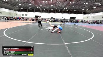 140 lbs Cons. Round 4 - Ainsley Jennings, Little Axe vs Emory Nessa, North Kansas City