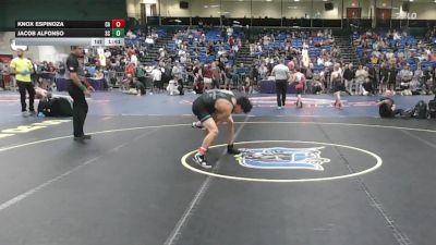 126 lbs Consi Of 128 #2 - Knox Espinoza, CA vs Jacob Alfonso, SC