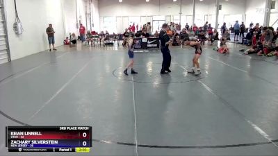 71 lbs Placement Matches (8 Team) - Keian Linnell, Utah vs Zachary Silverstein, New Jersey