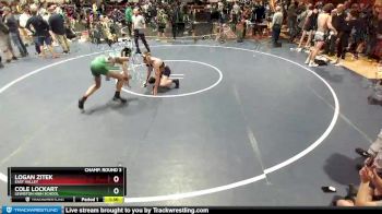 160 lbs Champ. Round 3 - Cole Lockart, Lewiston High School vs Logan Zitek, East Valley