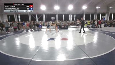 140 lbs Quarters - Avery Lynch, Michigan Premier vs Isabella Miller, Big Game