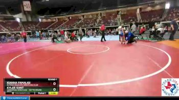 100 lbs Round 1 - Kianna Famaligi, El Paso Wildcats Wrestling Club vs Kyler Kant, Corespeed Wrestling - Hutto-Round Rock