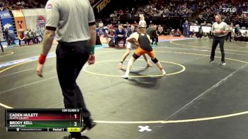120 Class 3 lbs 3rd Place Match - Brody Kell, North Point vs Caden Hulett, Platte County