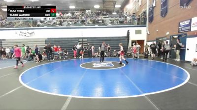 102 lbs Cons. Round 2 - Maxx Watson, Sandpoint Legacy Wrestling Club vs Max Fries, 208 Spartan WC