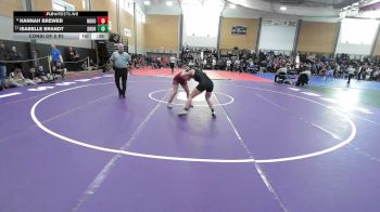 145 lbs Consi Of 8 #2 - Hannah Brewer, Nokomis vs Isabelle Brandt, Souhegan