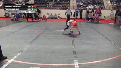 65_B lbs Consi Rd 1 32 #2 - Lennox Heckard, Canon-McMillan vs Lincoln Lehner, Cambria Heights