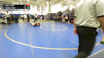 140 lbs Quarterfinal - Gianna Lopez, Peninsula vs Bella Lyrse, Cypress