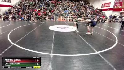 150 lbs Cons. Round 1 - Andrew Garcia, Campbell County vs Dustin Larsen, Pinedale
