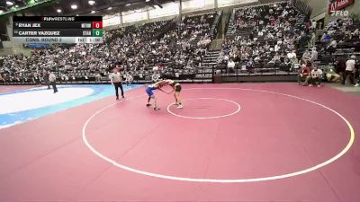 4A 144 lbs Cons. Round 2 - Carter Vazquez, Stansbury vs Ryan Jex, Mt View