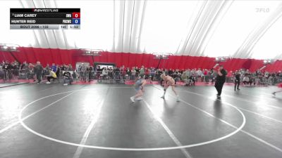 132 lbs Champ. Round 2 - Liam Carey, Sarbacker Wrestling Academy vs Hunter Reid, Prairie Du Chien Wrestling Club