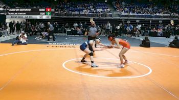 5A 110 lbs Cons. Round 2 - Emilee Smith, Frisco Centennial vs Allison Serrano, Dallas Hillcrest