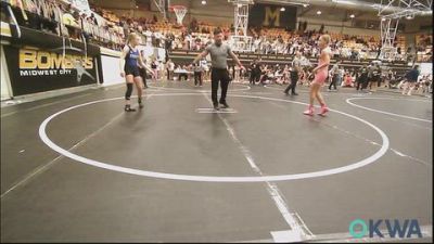 97-102 lbs Rr Rnd 3 - Mieka Swatek, D3 Wrestling Cluib vs Savana Hopkins, Hennessey Takedown Club