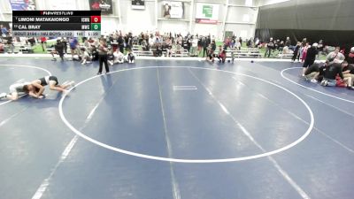 16U Boys - 132 lbs Champ. Round 3 - Limoni Matakaiongo, Iron County Wrestling Academy vs Cal Bray, Millard Wrestling Club