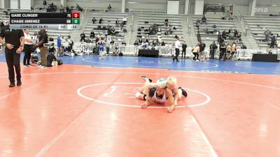 132 lbs Consi Of 16 #1 - Gabe Clinger, PA vs Chase Jimenez, NM