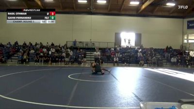 157 lbs Champ. Round 1 - Gavin Fernandez, Cal Poly SLO vs Basil Othman, San Francisco State
