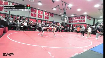120 lbs Quarterfinal - Kolby Pierce, McAlester vs Bentley Sweet, Henryetta HS