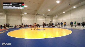 170 lbs Rr Rnd 4 - Hayley Villar, Ponca City LadyCat Wrestling vs Madalye 'Mady' Nida, Perry Girls Wrestling Club